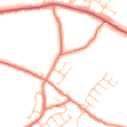 Daytime road noise heatmap for PR5 0JX