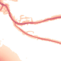Daytime road noise heatmap for PR5 0LJ