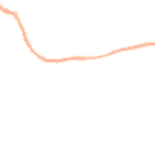 Night-time road noise heatmap for PR5 0LJ