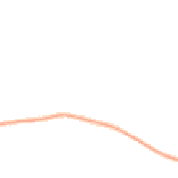 Night-time road noise heatmap for PR5 0LN