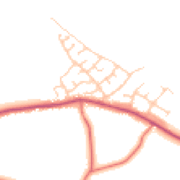 Daytime road noise heatmap for PR5 0LS