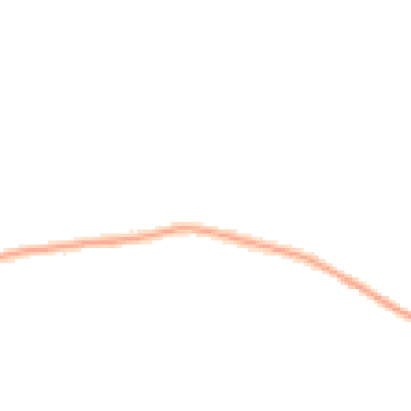 Night-time road noise heatmap for PR5 0LS