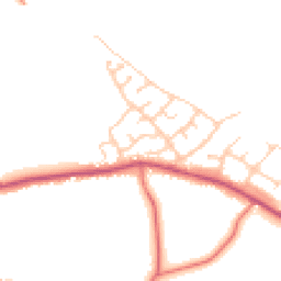 Daytime road noise heatmap for PR5 0LT