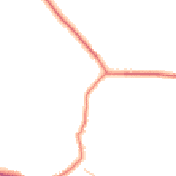 Daytime road noise heatmap for PR5 0RA
