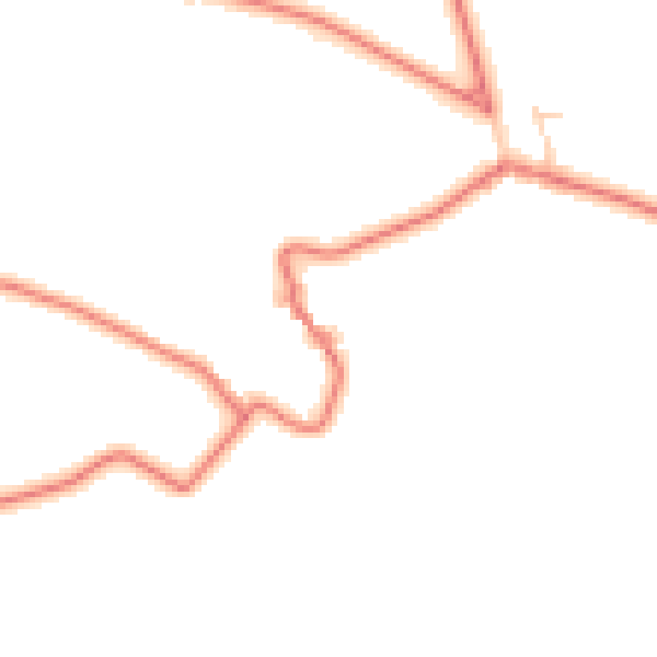 Daytime road noise heatmap for PR5 0RN