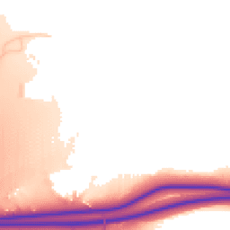 Daytime road noise heatmap for PR5 0UE