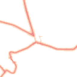 Daytime road noise heatmap for PR5 0UR
