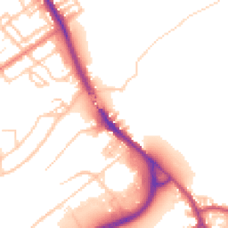 Daytime road noise heatmap for PR5 4AH