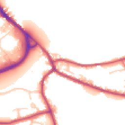 Daytime road noise heatmap for PR5 4BE