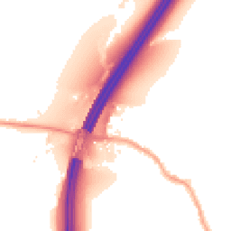 Night-time road noise heatmap for PR5 4BS