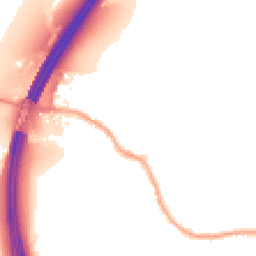 Night-time road noise heatmap for PR5 4DA