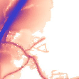 Daytime road noise heatmap for PR5 4DB