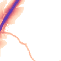 Night-time road noise heatmap for PR5 4DB