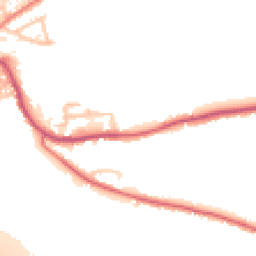 Daytime road noise heatmap for PR5 4ED