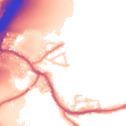 Daytime road noise heatmap for PR5 4EQ
