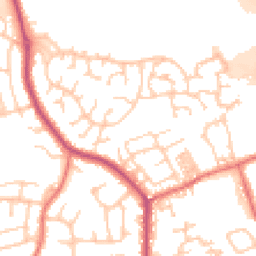 Daytime road noise heatmap for PR5 4EU