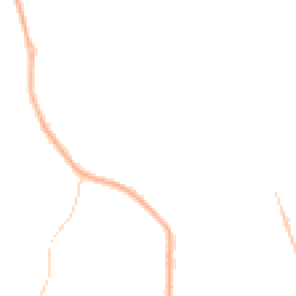 Night-time road noise heatmap for PR5 4EU