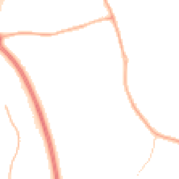 Night-time road noise heatmap for PR5 4GT