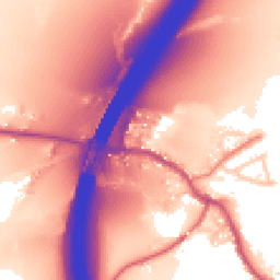 Daytime road noise heatmap for PR5 4HW