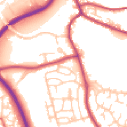 Daytime road noise heatmap for PR5 4LA