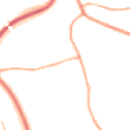 Night-time road noise heatmap for PR5 4LA