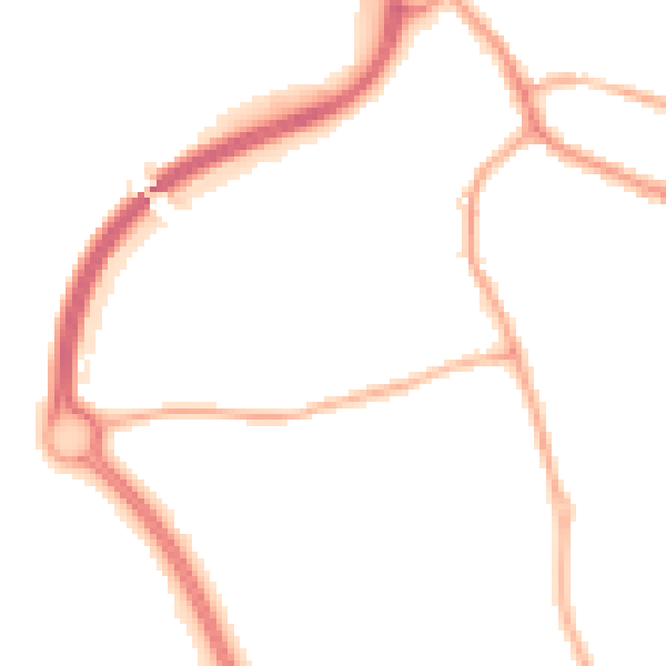Night-time road noise heatmap for PR5 4LN