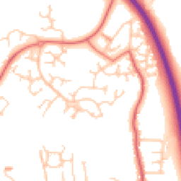 Daytime road noise heatmap for PR5 4NS