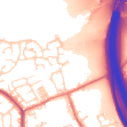 Daytime road noise heatmap for PR5 4NU