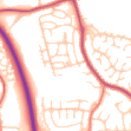 Daytime road noise heatmap for PR5 4QL