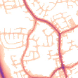 Daytime road noise heatmap for PR5 4RS