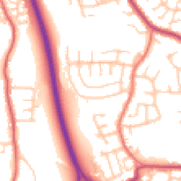 Daytime road noise heatmap for PR5 4TX