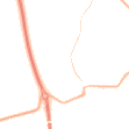 Night-time road noise heatmap for PR5 4UG