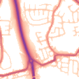 Daytime road noise heatmap for PR5 4UQ