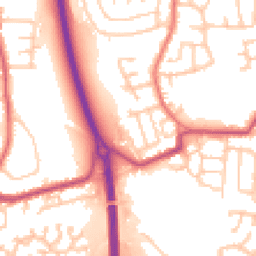 Daytime road noise heatmap for PR5 4US