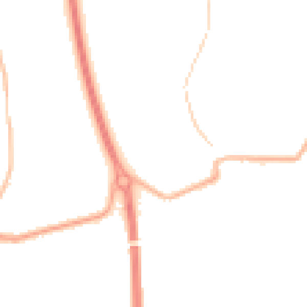 Night-time road noise heatmap for PR5 4US