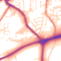 Daytime road noise heatmap for PR5 5HB