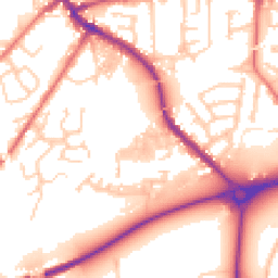Daytime road noise heatmap for PR5 5HU