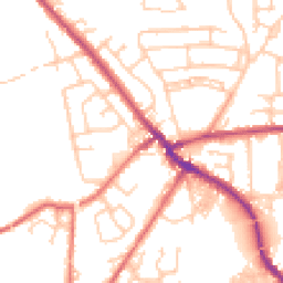 Daytime road noise heatmap for PR5 5JB
