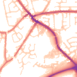 Daytime road noise heatmap for PR5 5LD