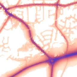 Daytime road noise heatmap for PR5 5LN