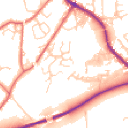 Daytime road noise heatmap for PR5 5LX