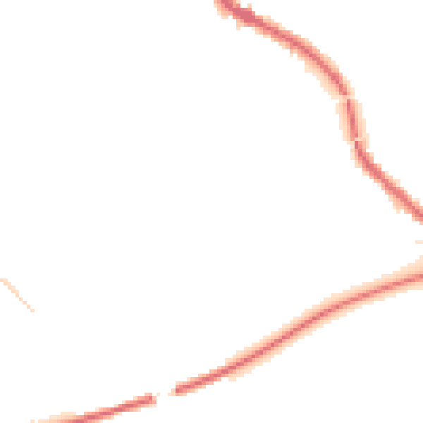 Night-time road noise heatmap for PR5 5LX