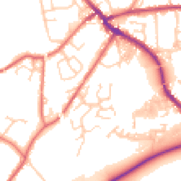 Daytime road noise heatmap for PR5 5LY