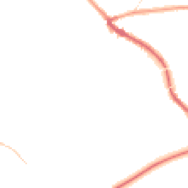 Night-time road noise heatmap for PR5 5LY