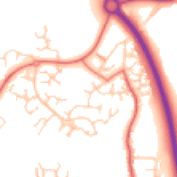 Daytime road noise heatmap for PR5 5QU