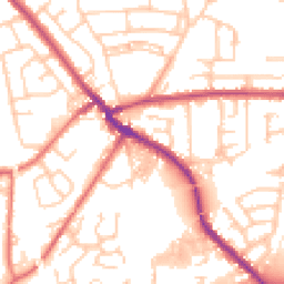 Daytime road noise heatmap for PR5 5RD