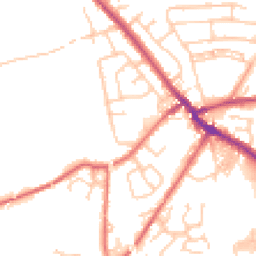 Daytime road noise heatmap for PR5 5UB