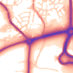 Daytime road noise heatmap for PR5 5XU