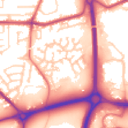 Daytime road noise heatmap for PR5 5YZ
