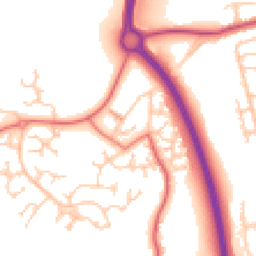 Daytime road noise heatmap for PR5 5ZA